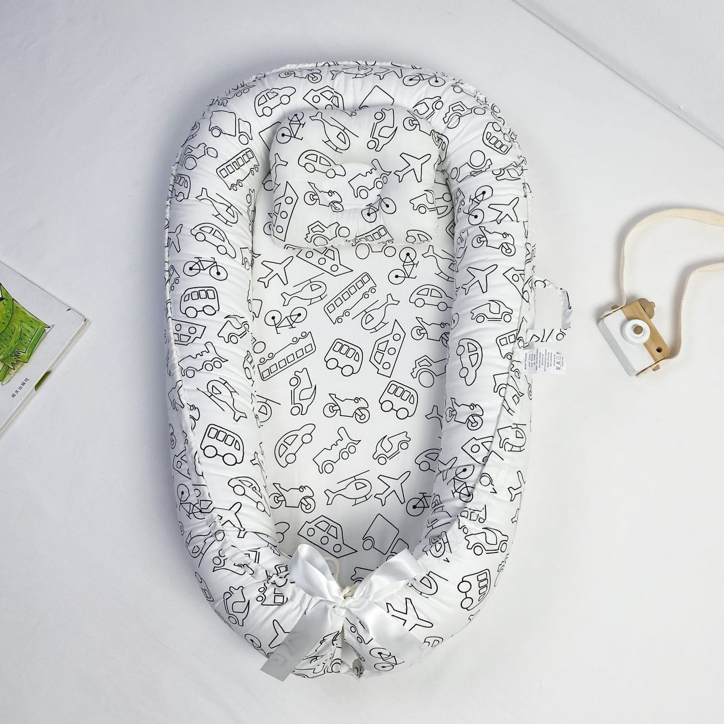 Transport Dreams 100% Cotton Baby Sleeping Nest Detachable & Washable Travel Collection | KSA Edition