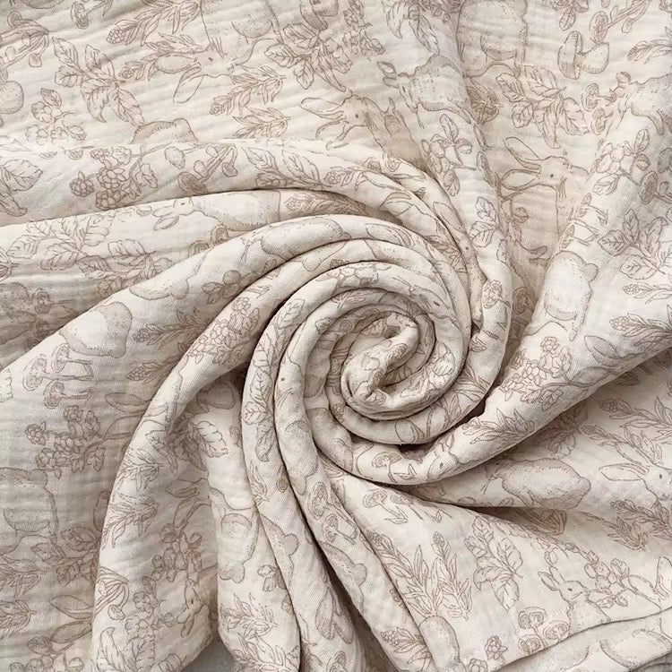 Cream Bunny Print Baby Sleeping Bag | Blossom Comfort Collection