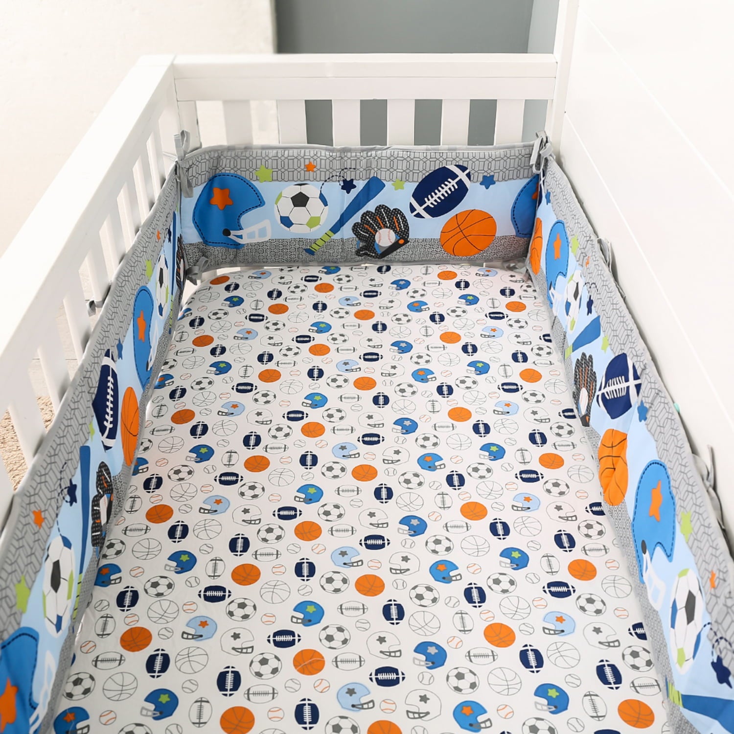 Baseball 5-Piece Baby Crib Bedding Set | 100% Cotton Comfort Collection