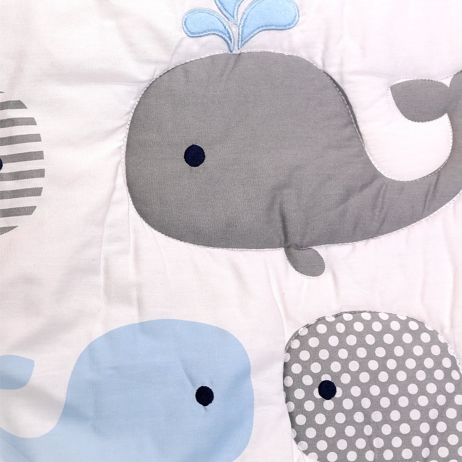 Blue Whale 5-Piece Baby Crib Bedding Set | 100% Cotton Comfort Collection