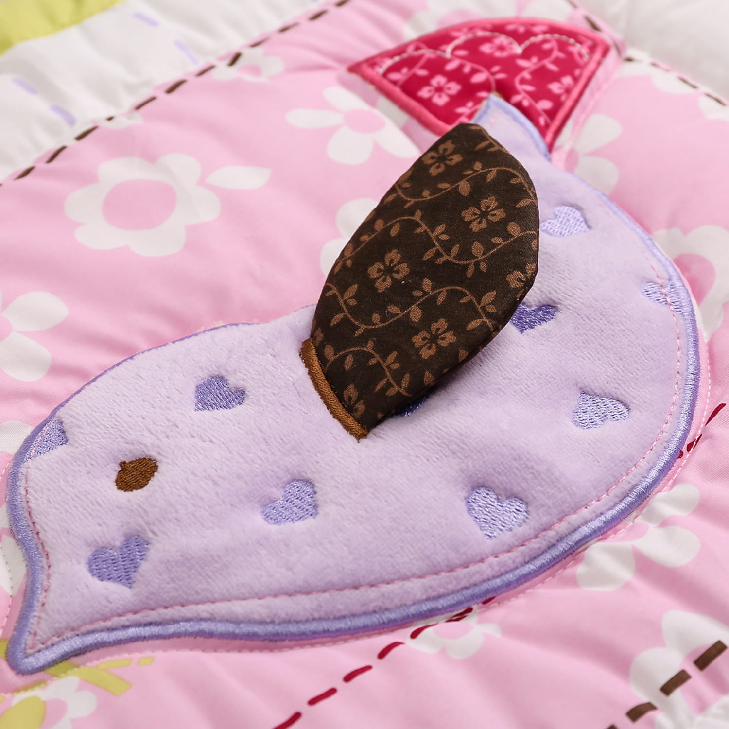 Lavender Love 5-Piece Baby Crib Bedding Set 100% Cotton Comfort Collection