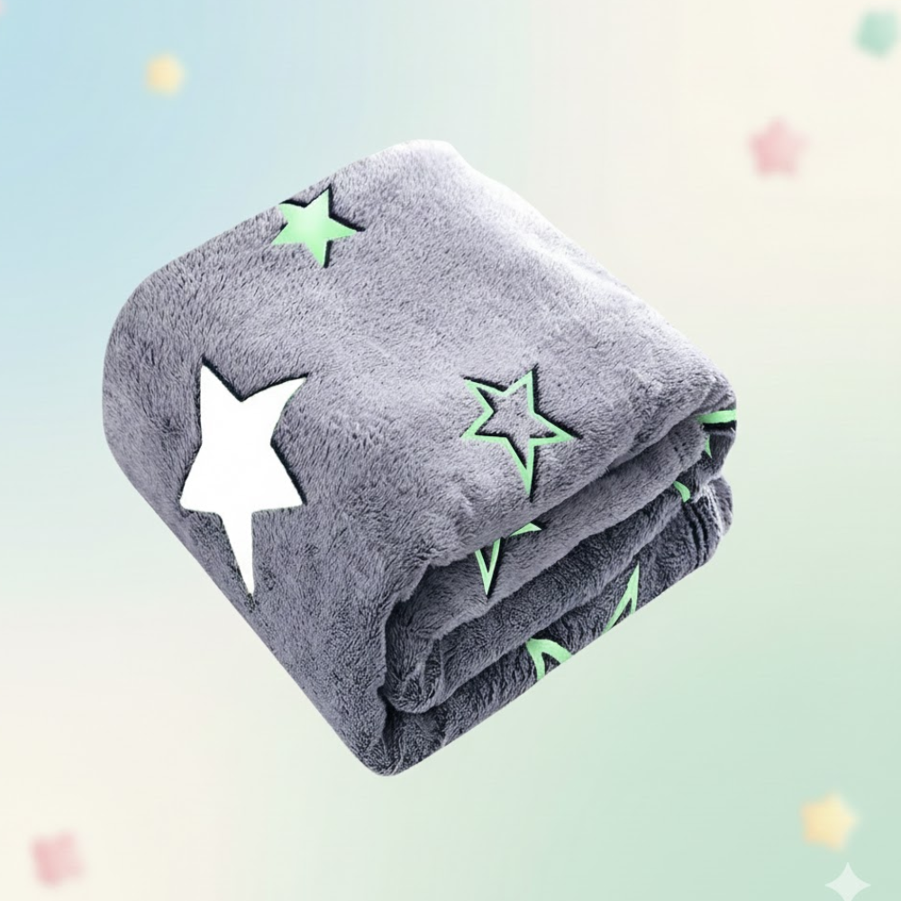 Magic Glow in the Dark Blanket for Kids | Fun Bedroom Decor