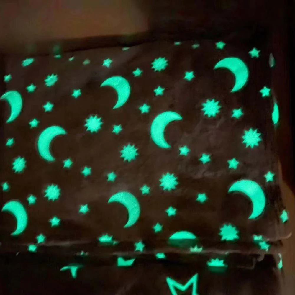 Magic Glow in the Dark Blanket for Kids | Fun Bedroom Decor