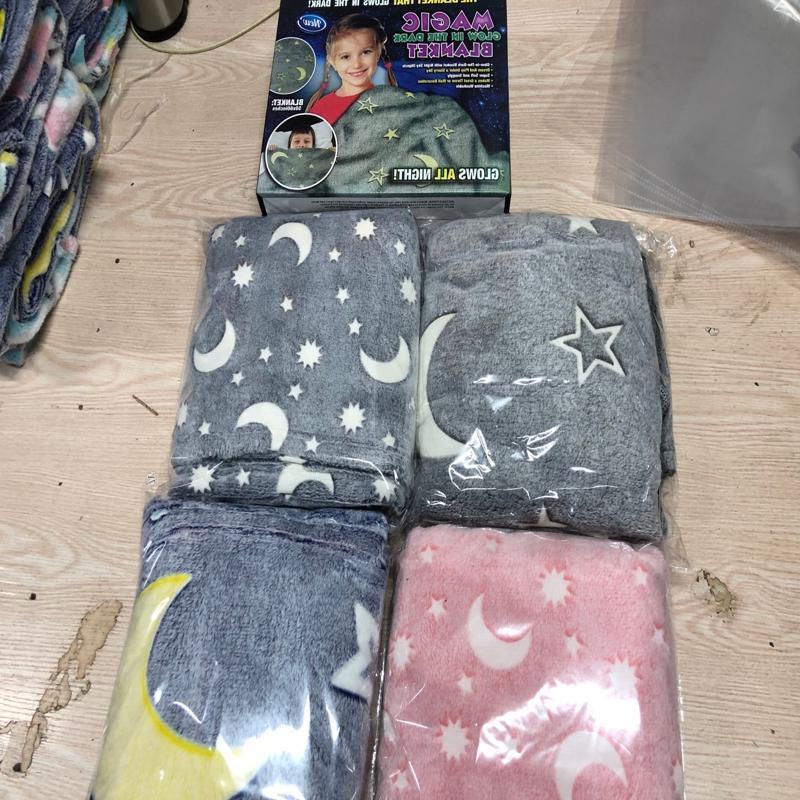 Magic Glow in the Dark Blanket for Kids | Fun Bedroom Decor