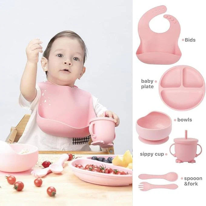 Silicone Baby Cutlery Set - Soft Training Spoons & Forks