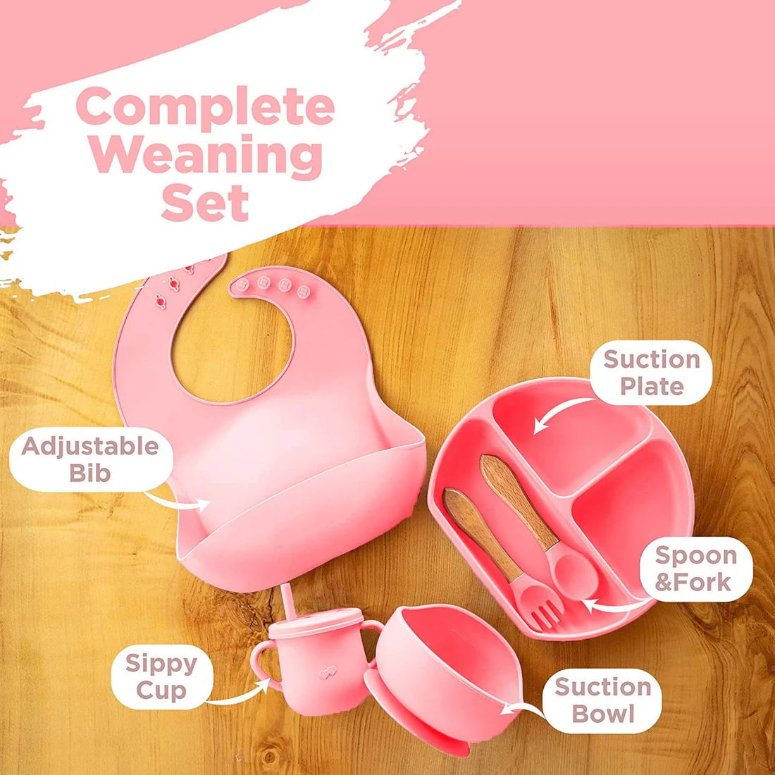 Silicone Baby Cutlery Set - Soft Training Spoons & Forks