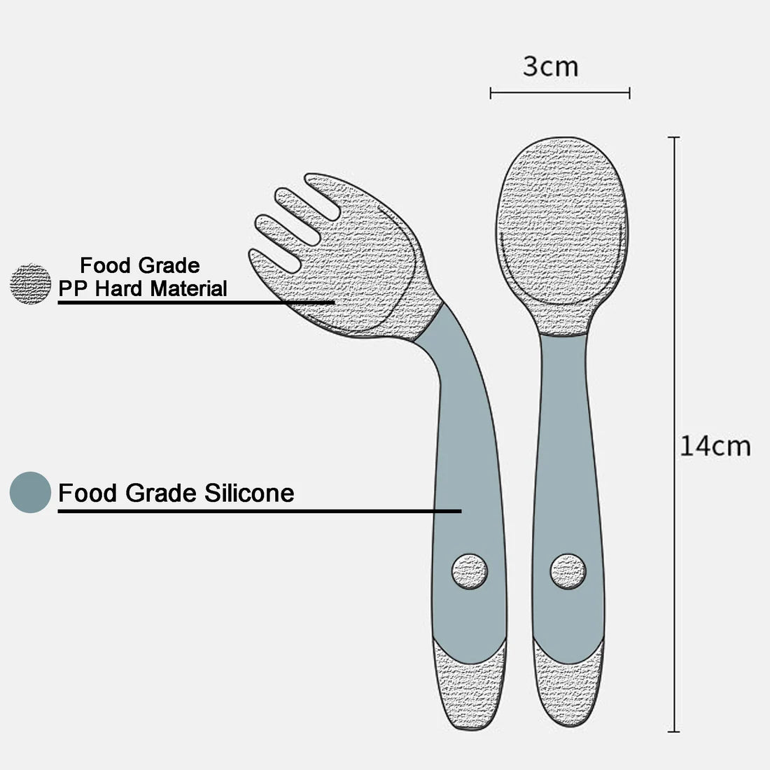 Silicone Training Spoon for Babies - Soft & Bendable